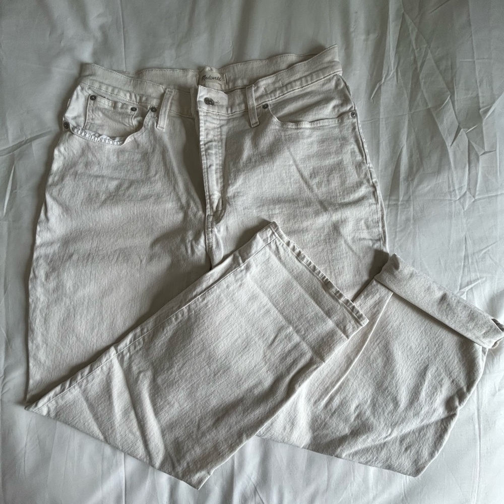 Madewell Off-White High-Rise Jeans